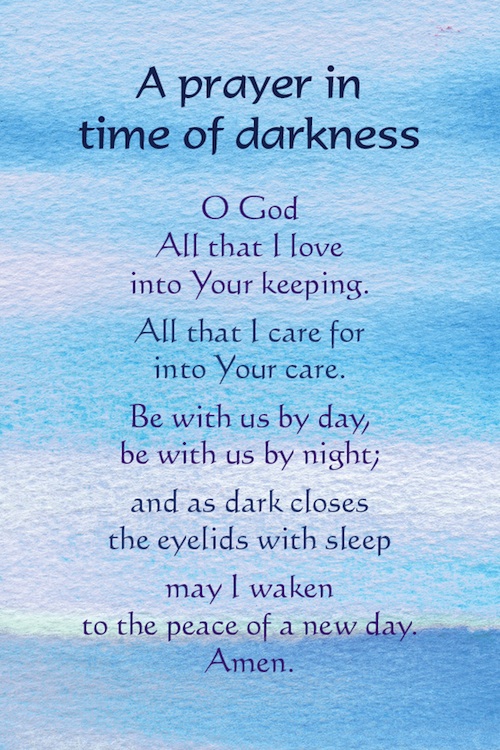 A Prayer in Time of Darkness postcard - Northumbria Community